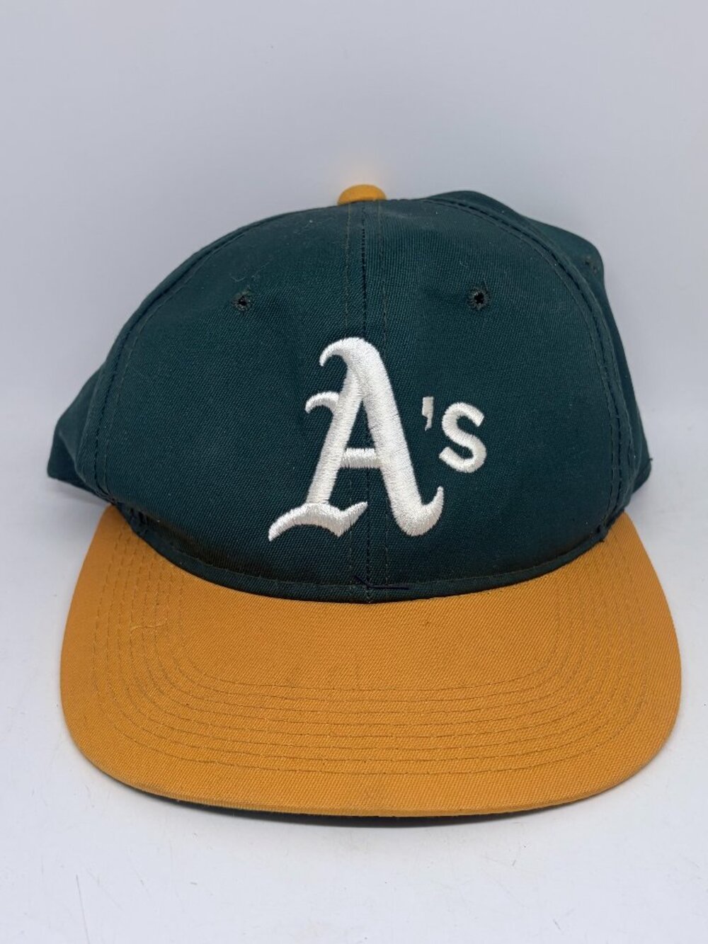 Oakland A’s Athletics Snapback Hat Green Gold MLB The G Cap Made in Korea